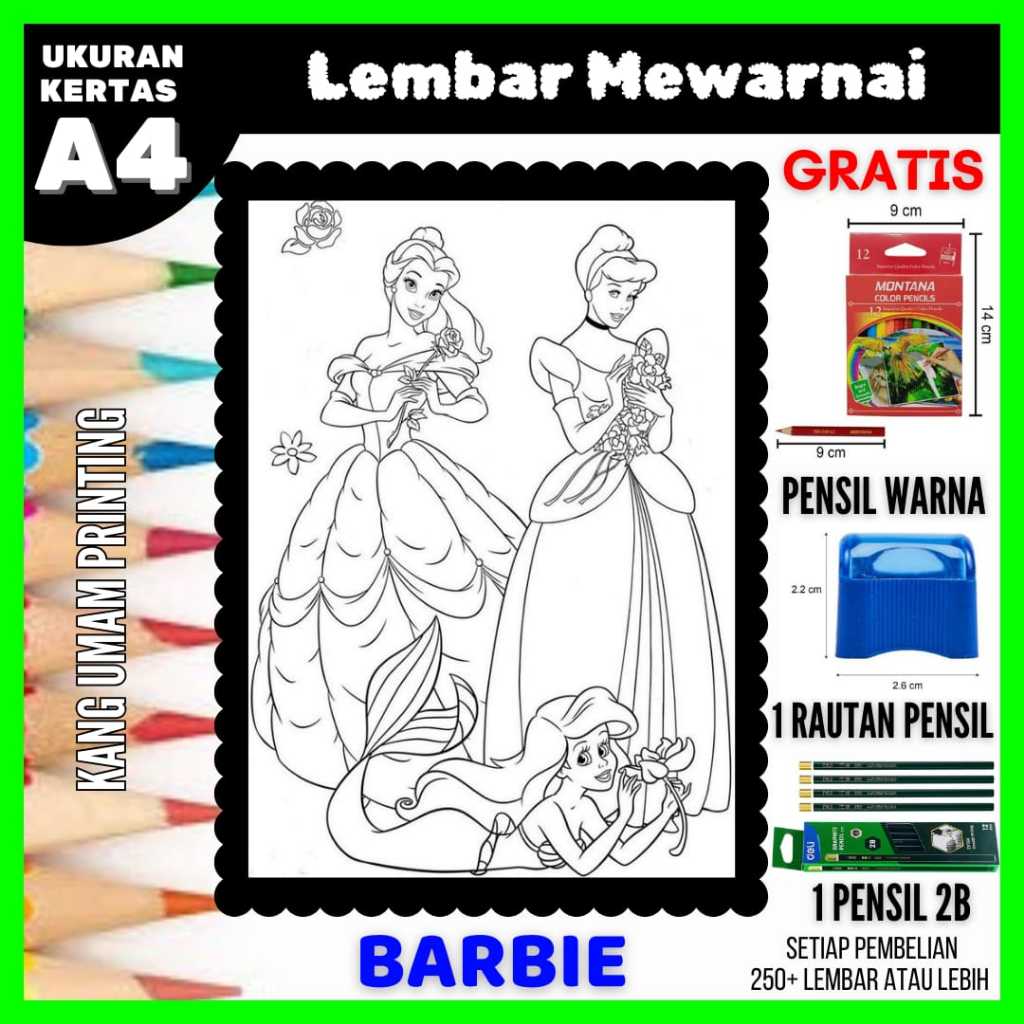 

Lembar Mewarnai Gambar Barbie / Princess Semua Usia Bagian 03,Gambar Sketsa, Kertas Mewarnai,Drawing