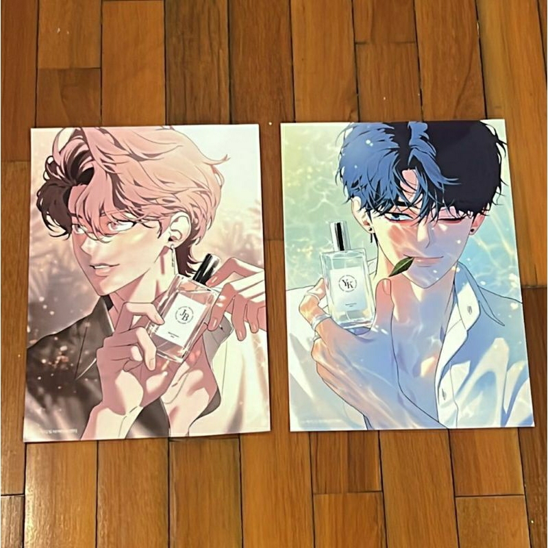 

sketch poster A4 lezhin bomtoon bl manhwa korea