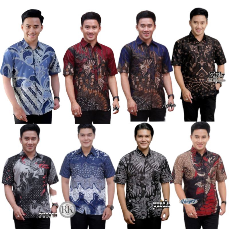 KEMEJA BATIK LENGAN PENDEK DEWASA