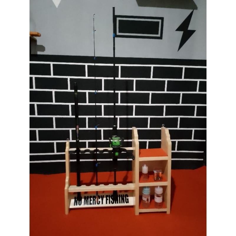 RAK JORAN / PANCING 2 KOTAK + KOTAKAN TEMPAT PENYIMPANAN ESSEN,KAIL,RELL DLL