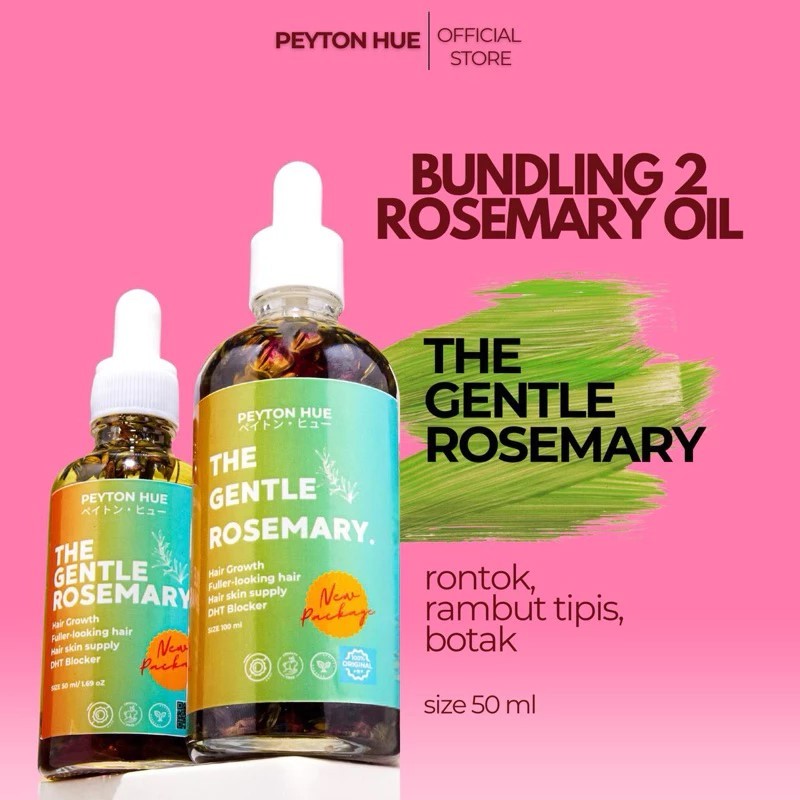 PEYTON HUE - BUNDLE HEMAT - The Gentle Rosemary Hair Oil