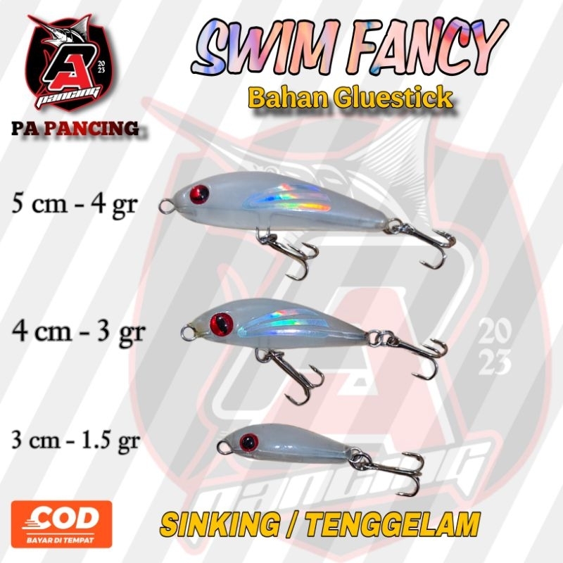 Swim FANCY Gluestick / Umpan Lure Hampili Mangur Masheer / Umpan Casting / Lure Casting