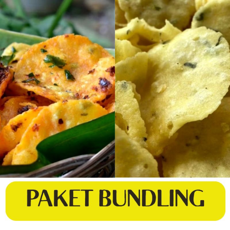 

ADIPATI - Paket Bundling (1 Kg) Comring Kecimpring Singkong Bawang Daun Pedas Ori Snack Camilan Renyah Gurih