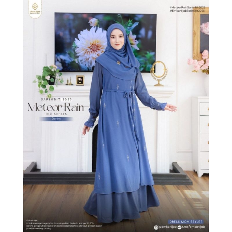 Ready Gamis Trendy Meteor Rain by Emka Hijab