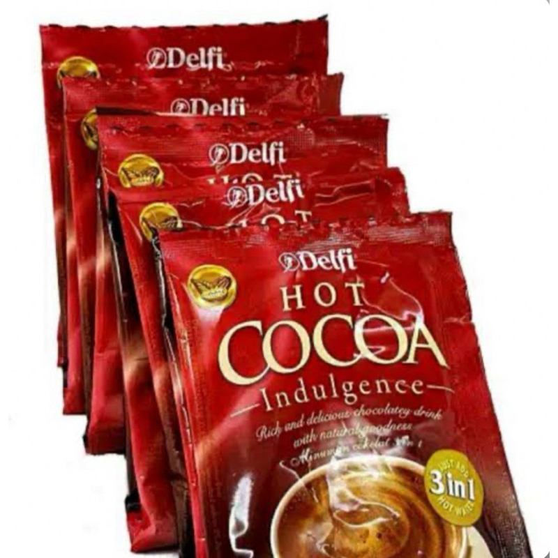 

delfi hot cocoa indulgence minuman serbuk cokelat 10 x 25gr