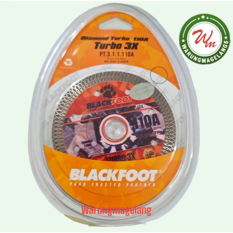 Blackfoot Mata potong keramik diameter total 110 mm super tajam  BLACKFOOT 4 inch  TURBO 3X WET DRY 