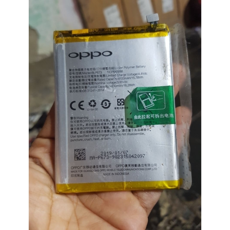 baterai oppo a3s a5s a7 a31 BLP673 ori copotan normal bergaransi