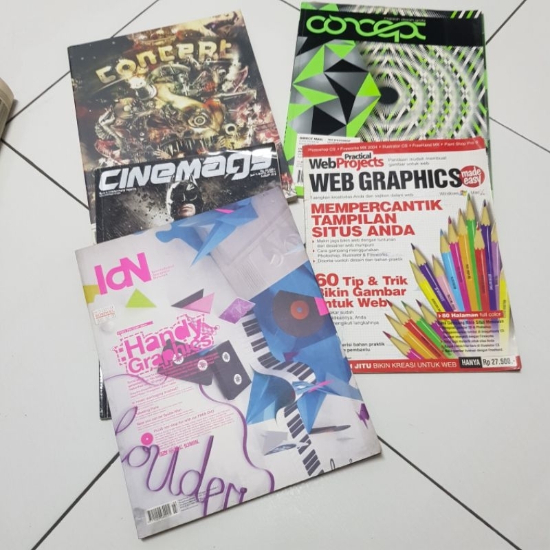 Kumpulan Majalah Seni & Design Bekas / Concept Design & IDN