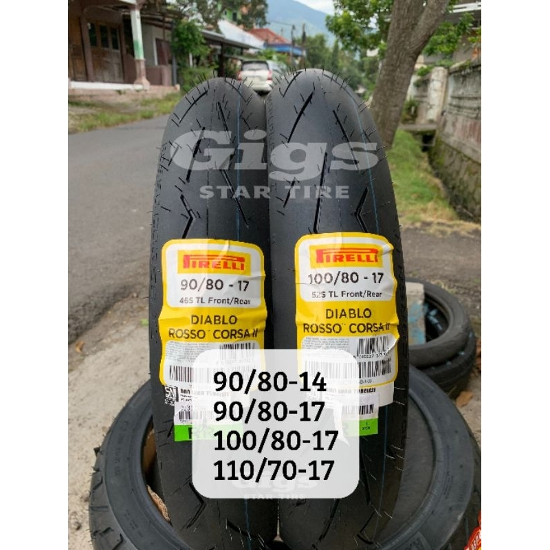 Pirelli Diablo Rosso Corsa 2 (softcompound) 90/80 Ring 14, 90/80, 100/80, 110/70 ring 17