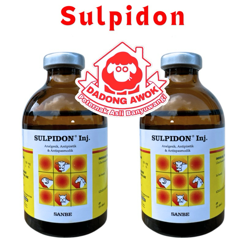 SULPIDON Obat kejang kejang penurun panas - SULPIDON 100ml - obat Sapi kambing IBRAHIM DADONG AWOK
