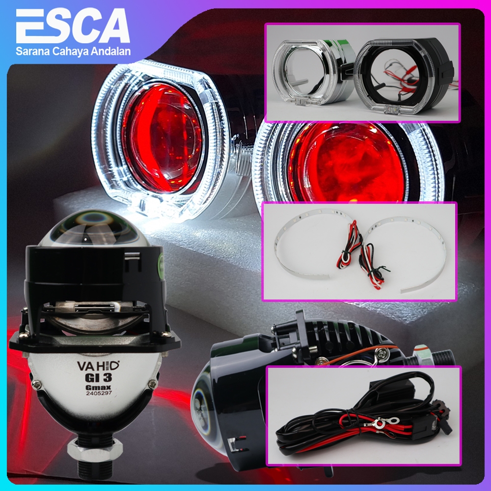 Biled 2,5 inch G13 Vahid - Paket Komplit Set Tinggal Pasang | Paket Komplit Set Biled Projie Vahid G