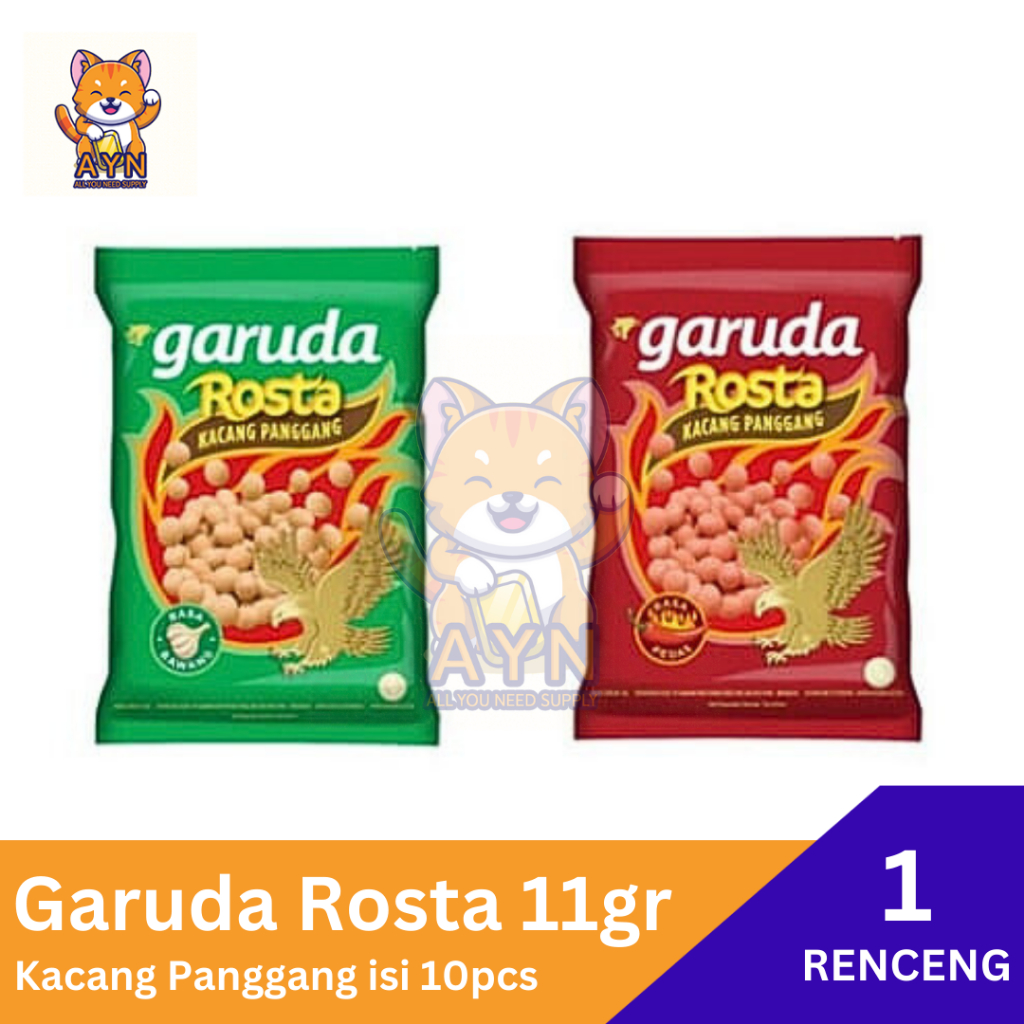 

Garuda Rosta Kacang Panggang 11 gr [ 1 renceng isi 10 pcs ]