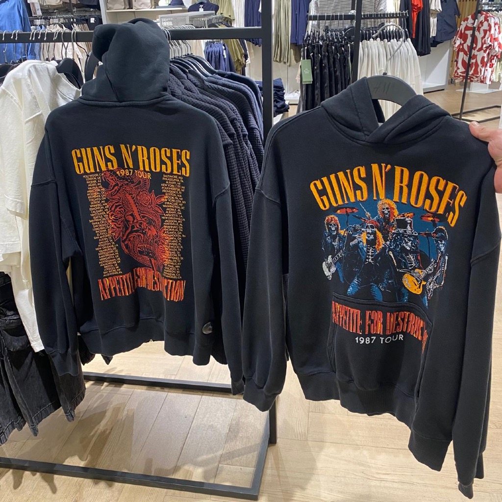 Jastip. Hoodie Oversize H&M X Guns N Roses (MAN)