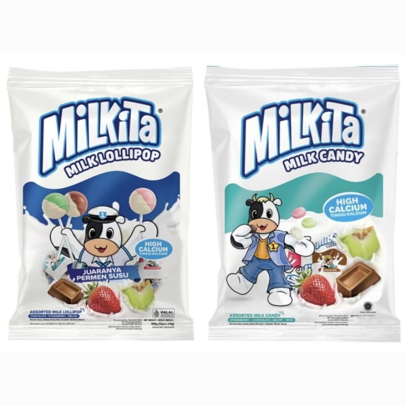 

Milkita Permen Milk Lolipop Assorted 108 g