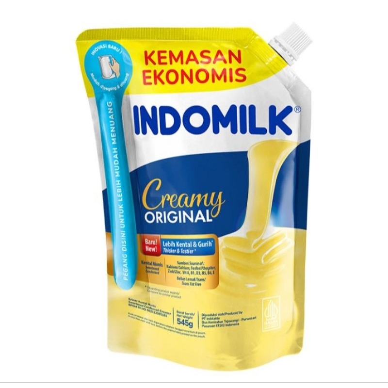 

Indomilk krimer kental manis putih & cokelat 545g