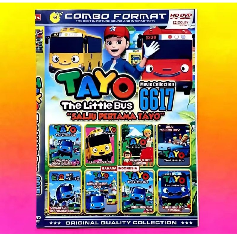 KASET CD FILM ANAK TERBARU KARTUN MOBIL TAYO BAHASA INDONESIA-KADO ANAK MAINAN MOBIL FILM TAYO BARU