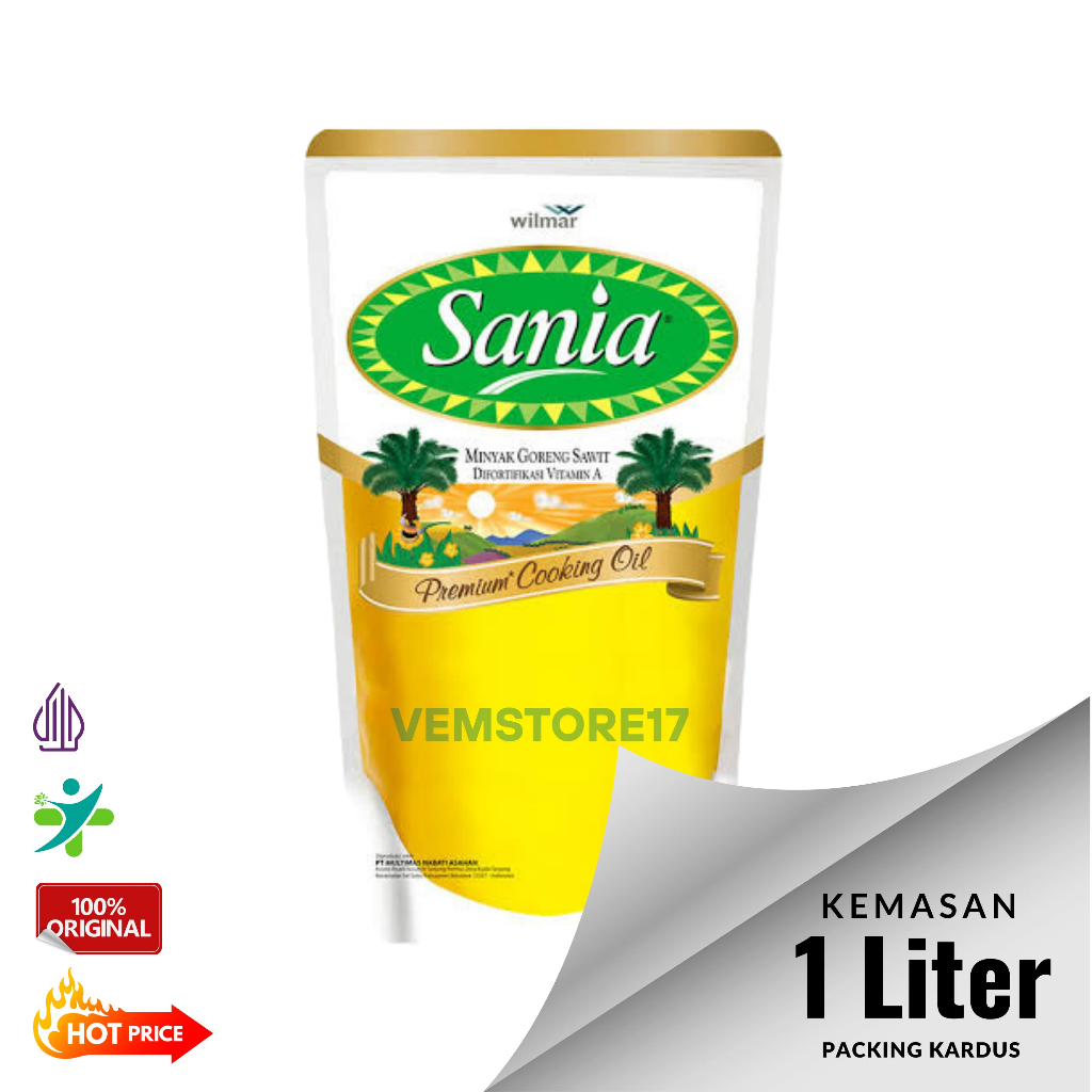 

Minyak Goreng Sania Kemasan 1Liter isi 1Pouch