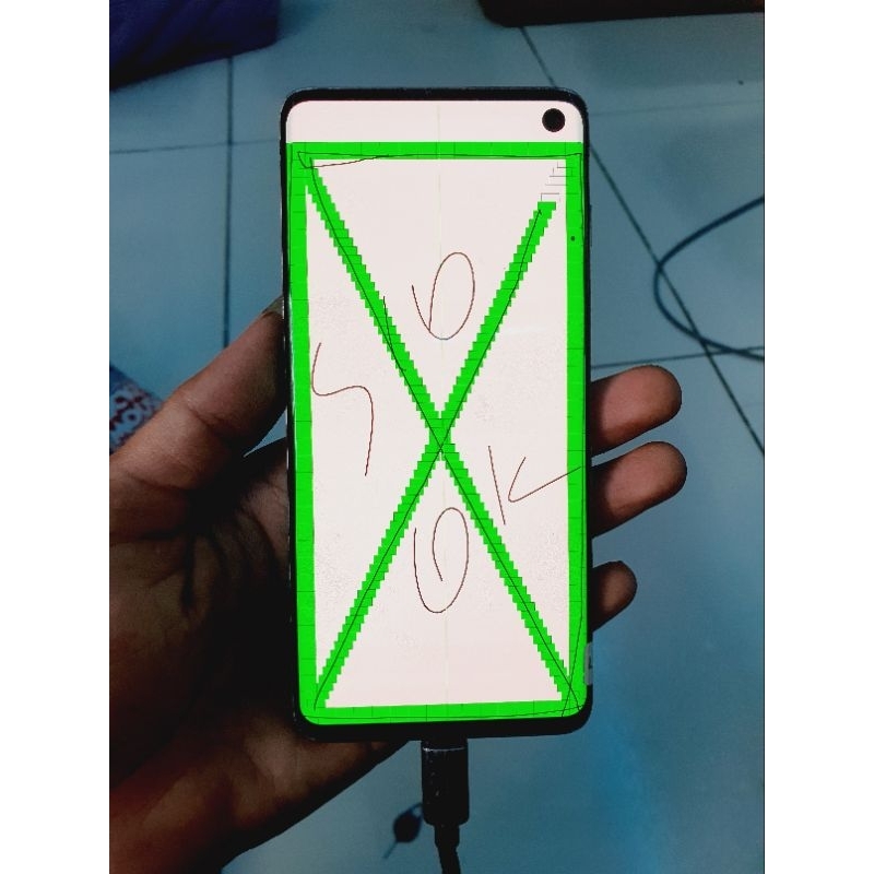 lcd samsung s10 biasa original copotan minus