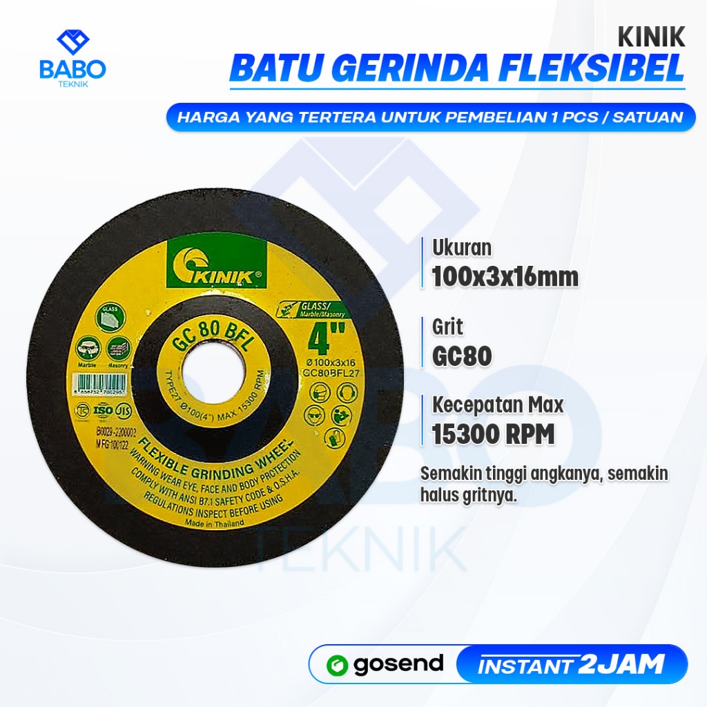 KINIK - Flexible Grinder For Glass & Marble - GC 80