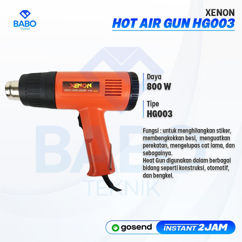 Hot Gun Hot Air Gun Heat Gun Pemanas Plastik Skotlet Heat Gun Pemanas plastik
