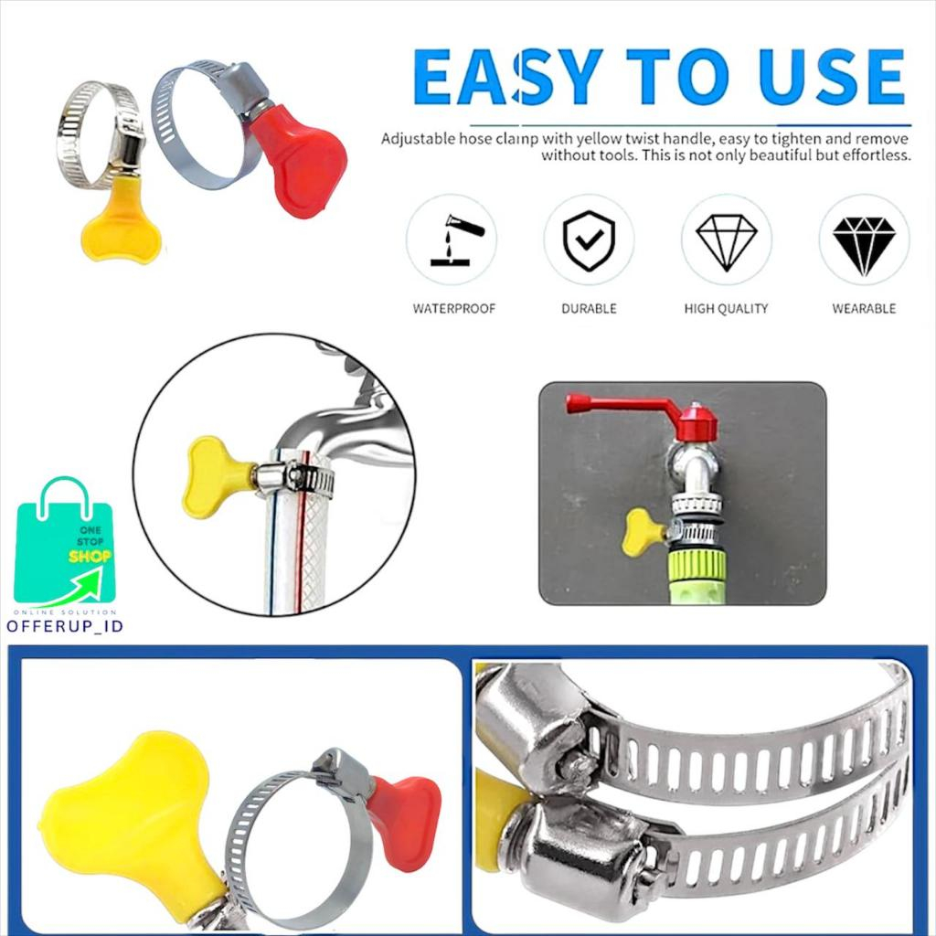 KLEM SELANG GAS ELPIJI KLEM SELANG KUPING KRAN AIR DAN SELANG GAS ELPIJI 7/8 INCH