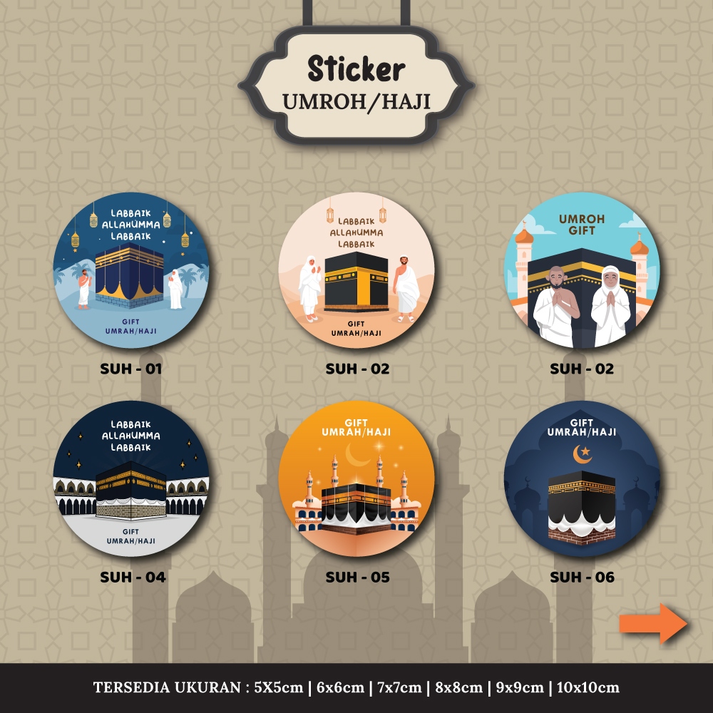 

Sticker Label Umroh Haji Souvenir Gift Oleh-Oleh Hajj Umrah