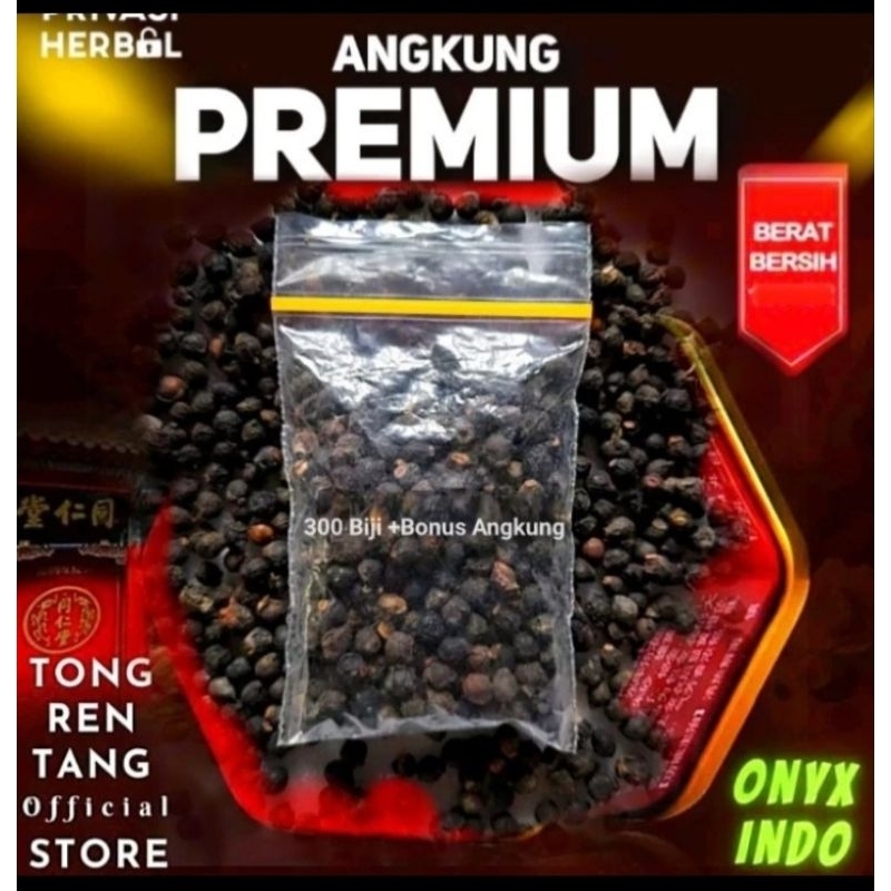 

Biji buah angkung kering obat strok isi 300