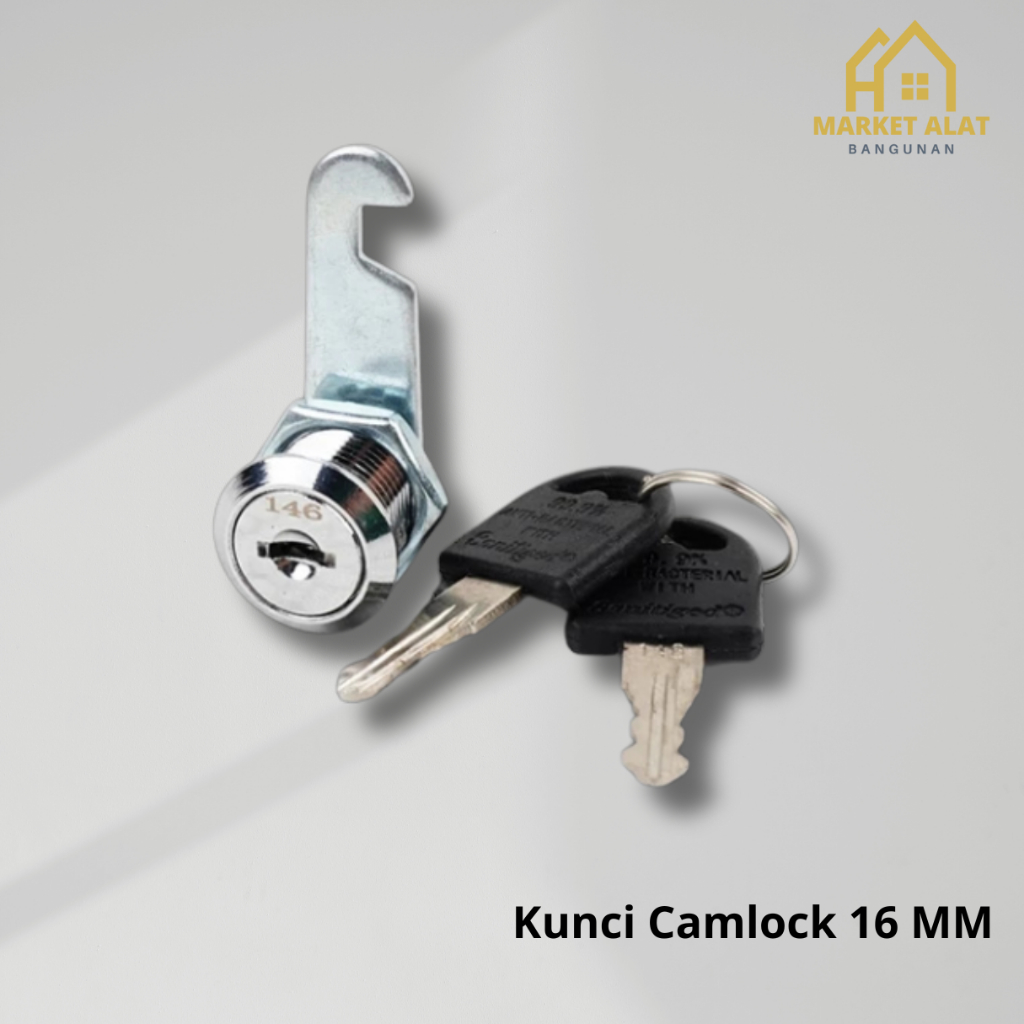 Kunci Loker Camlock Panjang Silinder 16 mm dan 20 mm  / Kunci Locker Laci Lemari
