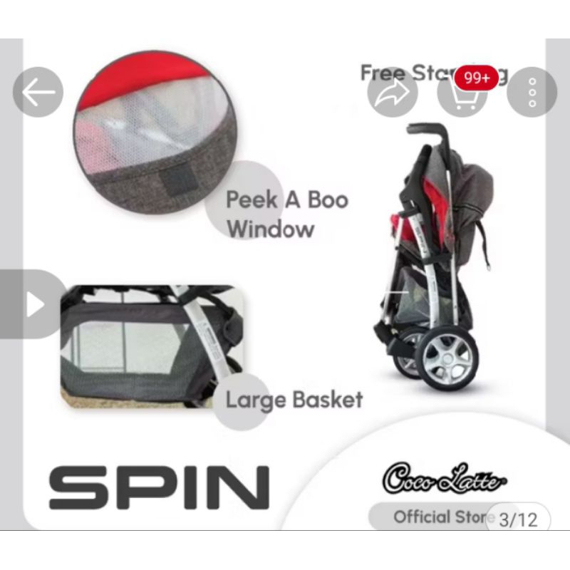 PRELOVED STROLLER CHOCOLATE