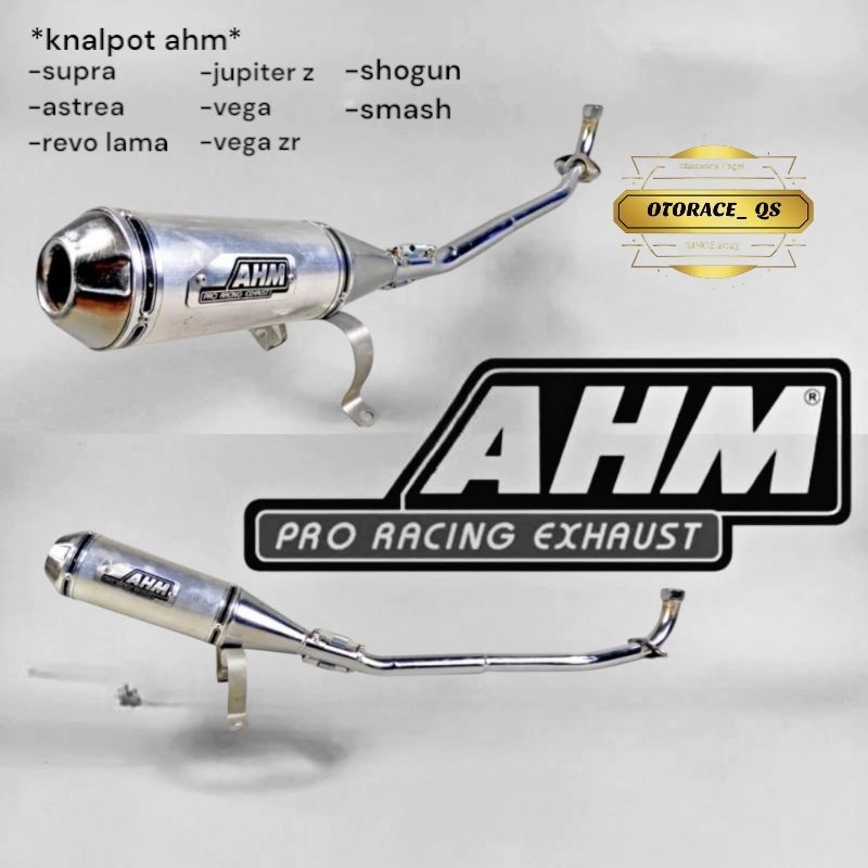 knalpot racing AHM all motor bebek Supra grand karisma Jupiter Vega shogun