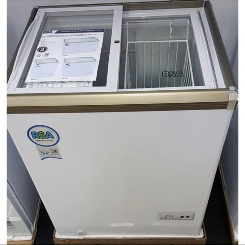 Chest Freezer RSA XS 110 - RSA CHEST FREZER SLIDING GLASS FLAT RSA XS-110