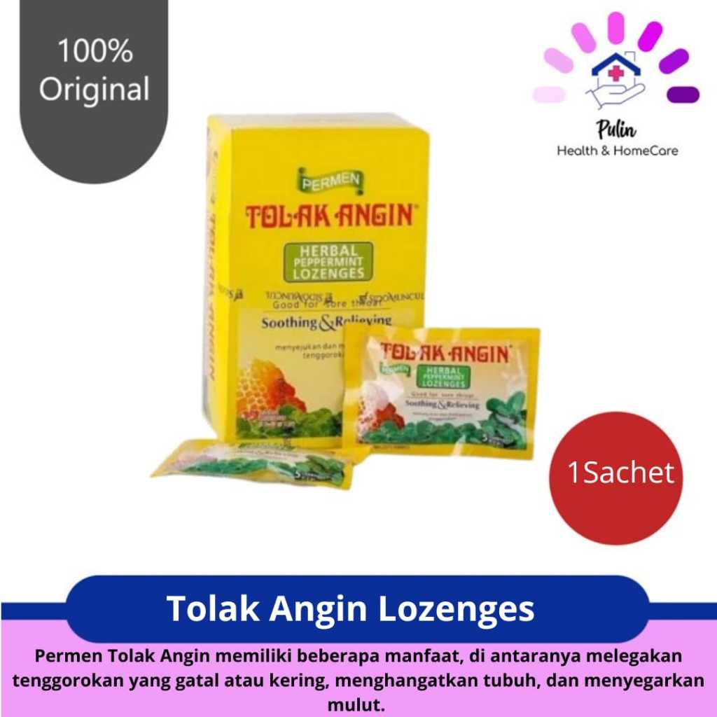 

Tolak Angin Lozenges/Permen Tolak Angin/Permen Pelega Tenggorokan