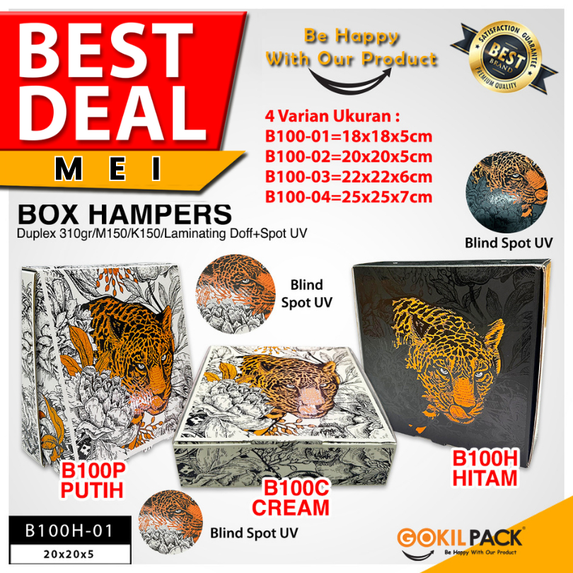 

Box Hampers - Dus Packaging Baju - Kotak Kado - Souvenir - B100