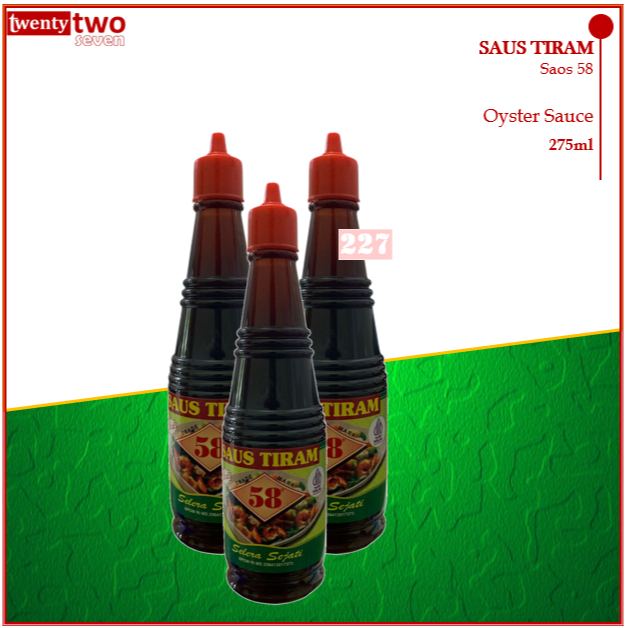 

Saos 58 Saus Saos Tiram Oyster Sauce 275ml