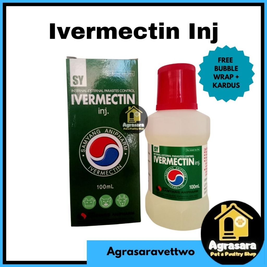 Ivermectin Inj 100 ml SAMYANG KOREA - Obat Kutu Gudik Dan Cacing ternak