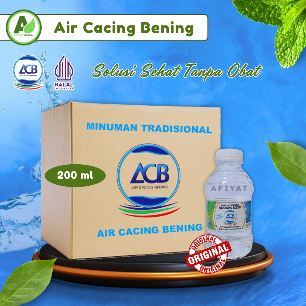 

(1 Dus) Air Cacing Bening ACB Minuman Tradisional Ekstrak Cacing 200 ml 40 Botol