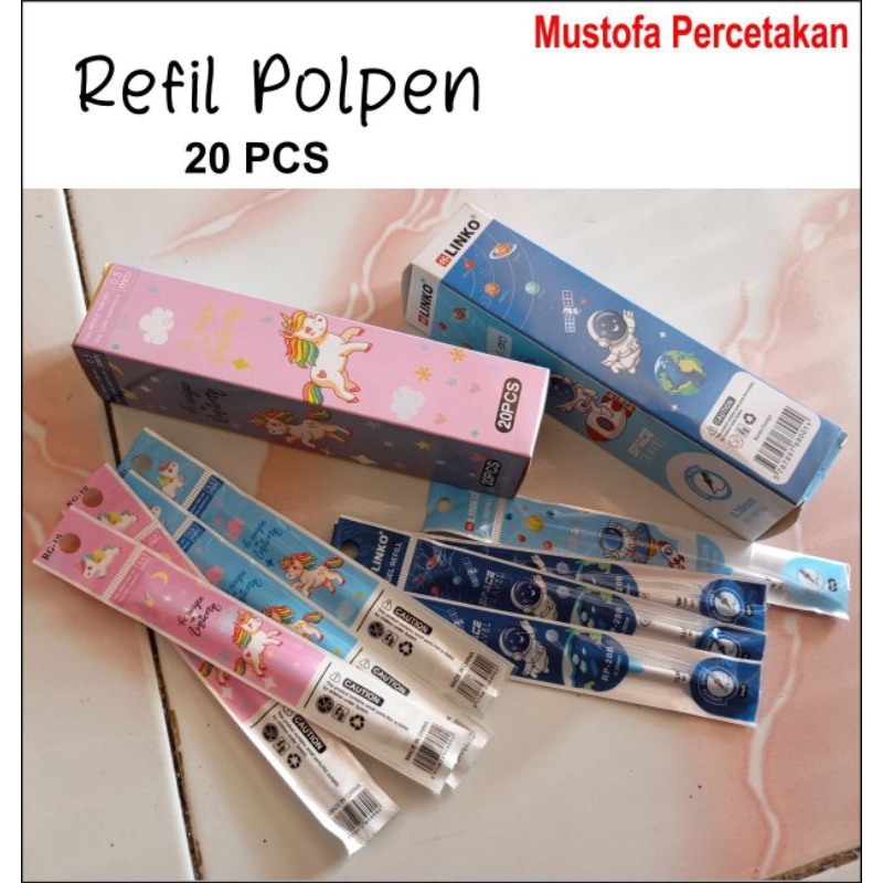 

Refill Pulpen Gel Karakter Lucu - 20 PCS | Refil Tinta Pulpen 0.5mm