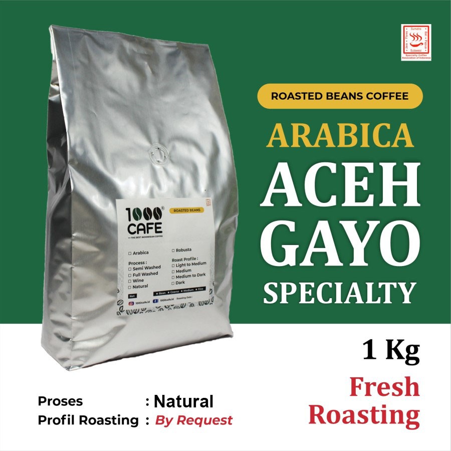 

Biji Kopi Arabica Gayo - NATURAL 1Kg