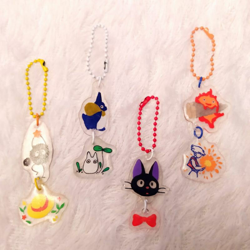 Studio Ghibli Keychain Keyring / Gantungan Kunci Totoro Jiji