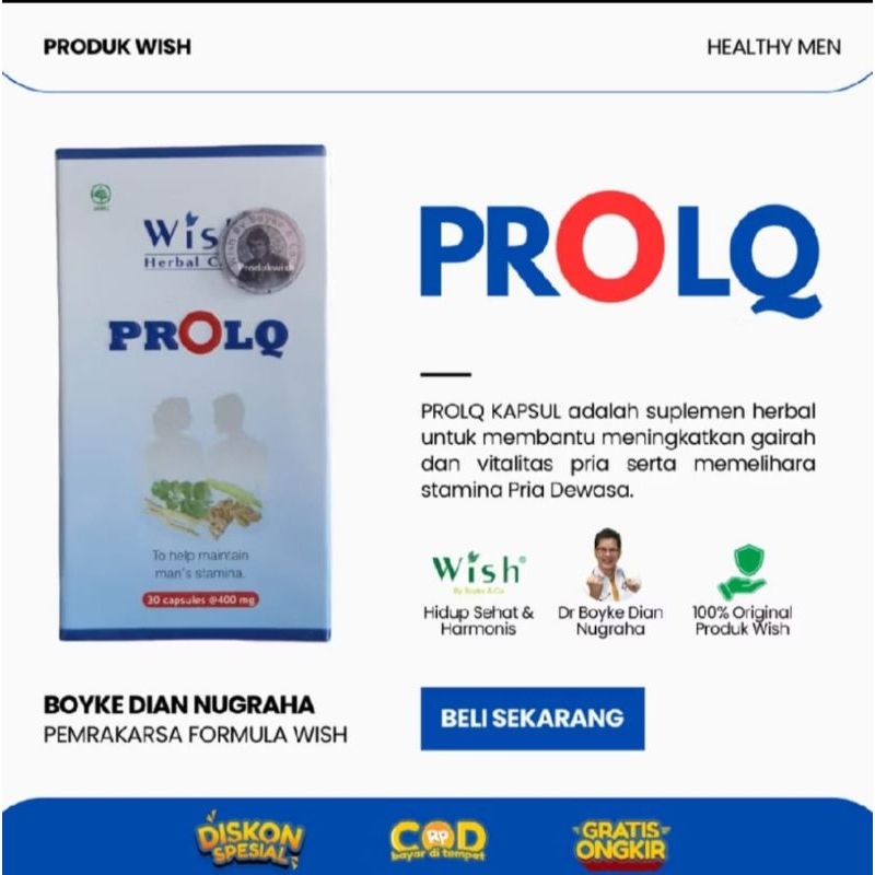 WISH ProLQ Original Dr Boyke 30 Kapsul Herbal