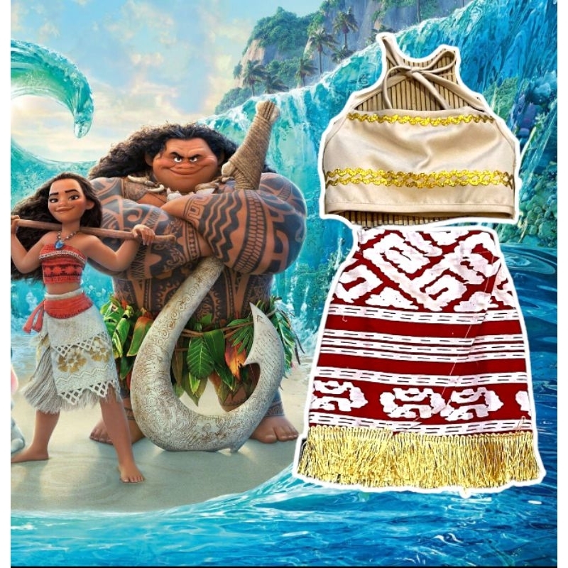 Kostum Moana / Baju Pantai Anak / Baju Pantai Bayi / Baju Pantai Anak perempuan