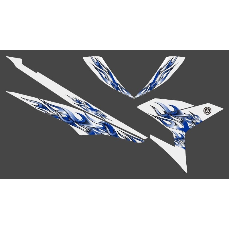 STRIPING STICKER TRANSPARAN MX KING DESAIN API