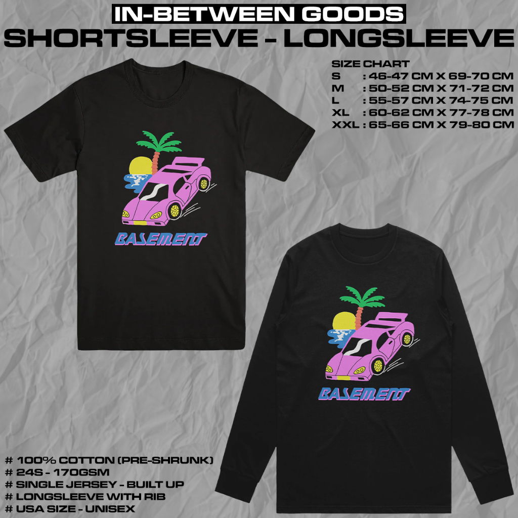 BASEMENT - SPORT CAR | T-SHIRT | LONGSLEEVE | BAND MERCH