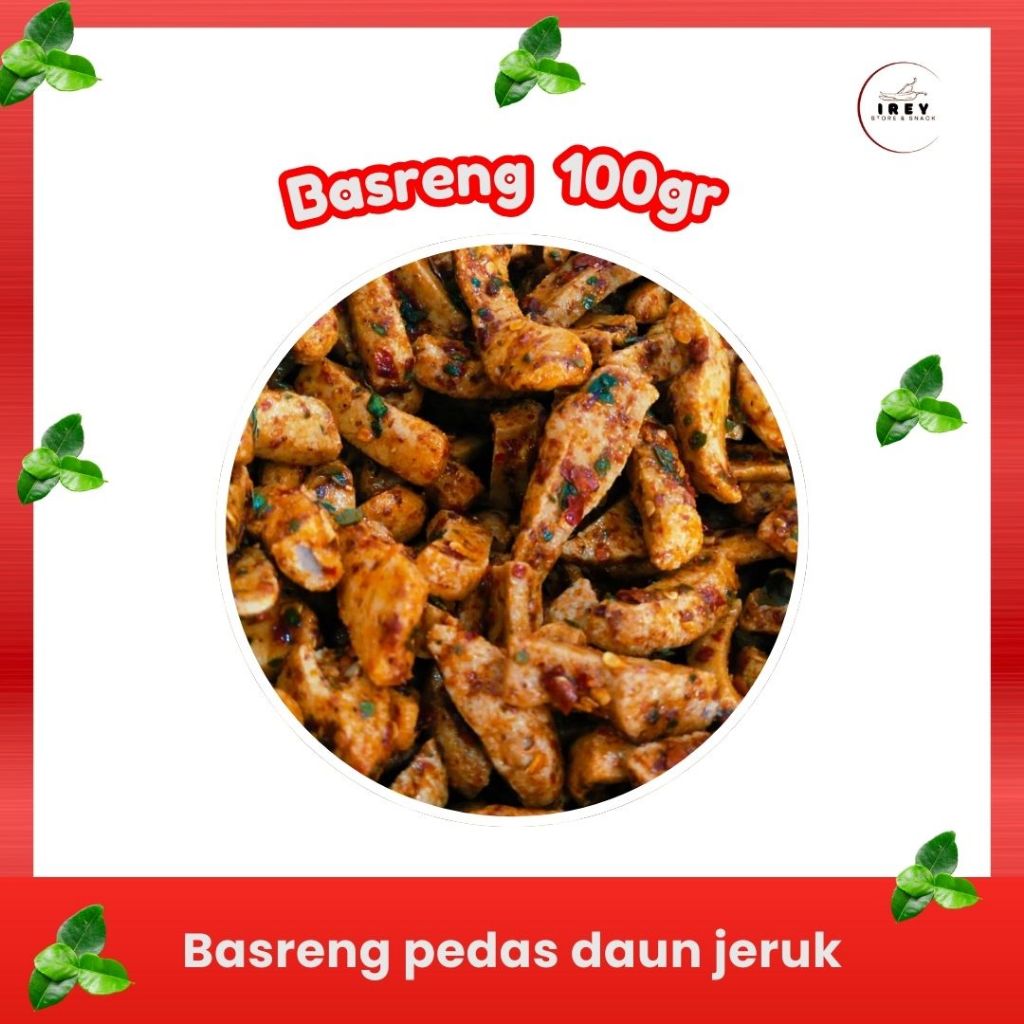 

IREY- Basreng Kemasan 100gr IBasreng Stick IBasreng Pedas Daun Jeruk IBakso Goreng IBasreng Viral