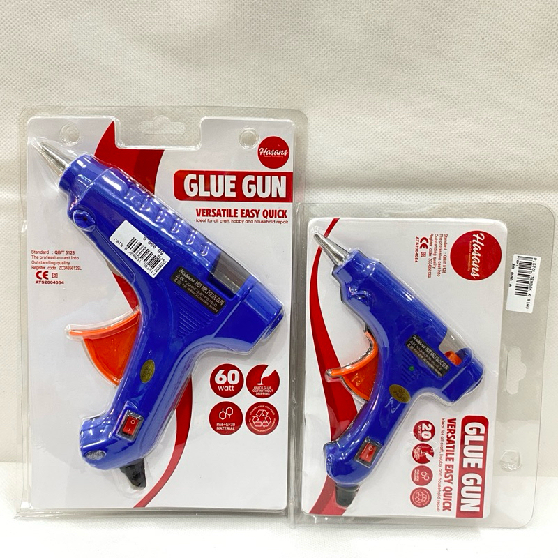 

LEM TEMBAK BIRU ON OFF | GLUE GUN | PISTOL TEMBAK | ukuran besar dan kecil | HASANS