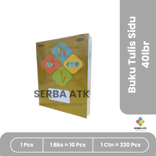

Buku tulis Sidu isi 40 lembar, 60 lembar, 100 lembar