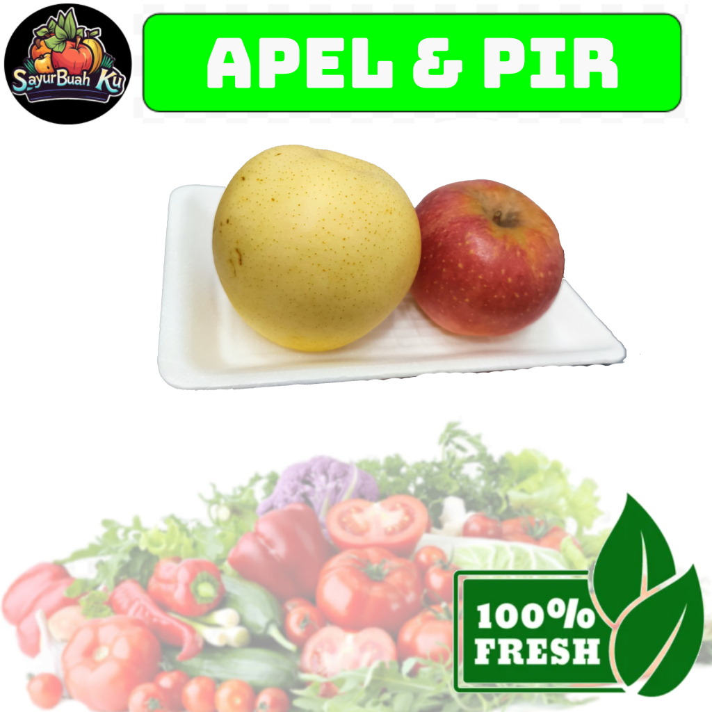 

Buah Apel & Pir 2 pcs, SayurBuah Ku - Lampung