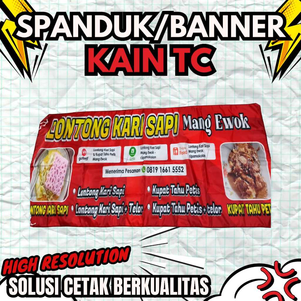 SPANDUK / BANNER KAIN TC (TETERON COTTON)
