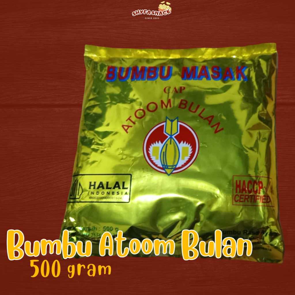 

BUMBU ATOM/BUMBU ATOOM BULAN/BUMBU MASAK ATOOM BULAN 500 GRAM