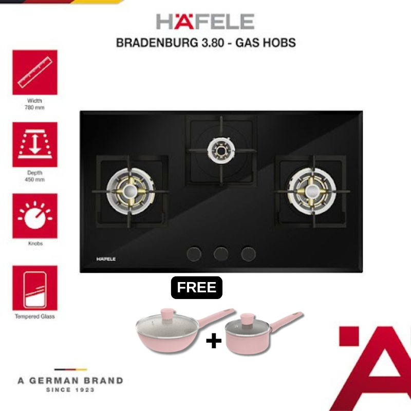 Hafele Built-in Gas Hob Brandenburg Series - Kompor Gas Tanam